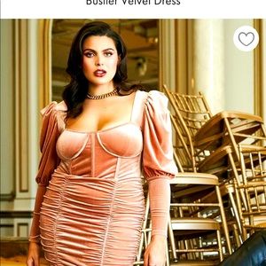 Eloquii bustier ruched cocktail dress